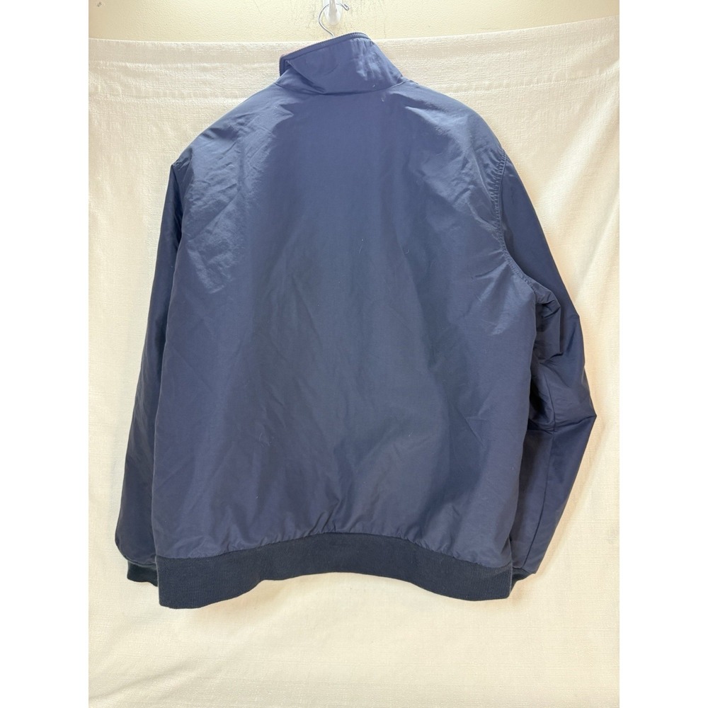 Vintage L.L Bean Navy Blue Warm Up Jacket Fleece Lined Men's Large - Picture 5 of 7